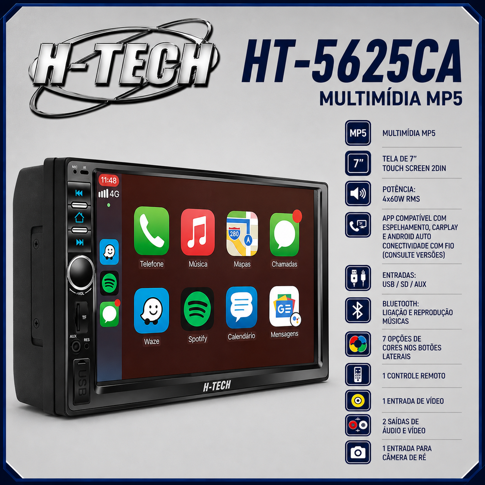 Yuan-2DIN-01 2DINヘッドユニット H-Tech | Car Multimedia Head Units